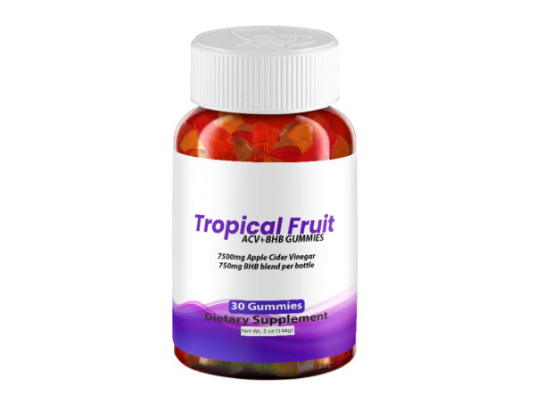 Tropical Fruit ACV+BHB Gummies - 1 Bottle